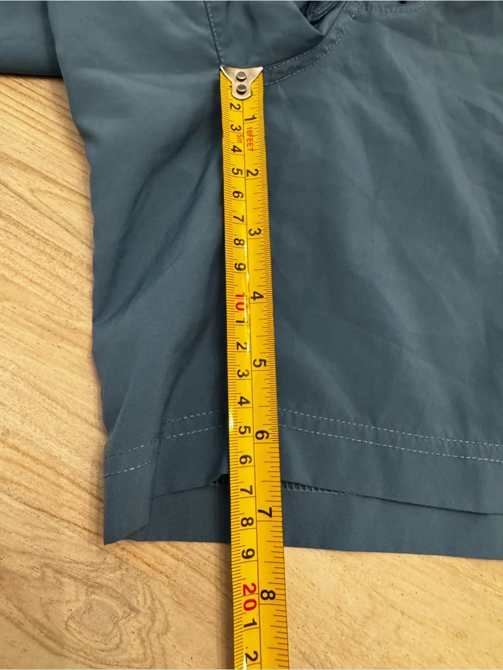 Nike Men's Teal Athletic Shorts with Big Black Swoosh